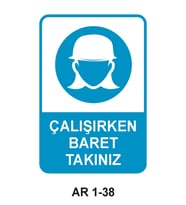 İŞ GÜVENLİĞİ UYARI LEVHASI 1 ADET PVC 21 X 29CM