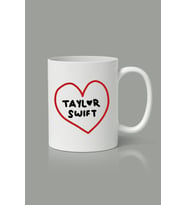Taylor Swift Heart Baskılı Kupa Bardak