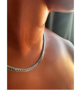 Snake Model Choker Çelik Zincir Kolye -Choker Serisi