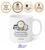 Sürekli Saat Soranlara Dakik Ve Planlı İnsan Zaman Yönetimi Kupa Bardak Hediye