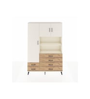 Arges Dolap 8 Raflı 6 Çekmeceli 3 Kapaklı 132x30x195 Aytaşı-Aytaşı/Çam