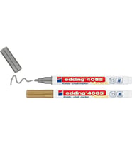 Edding 4085 Sıvı Tebeşir Kalemi 2'li Blister ALTIN & GÜMÜŞ 