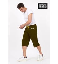 Erkek Büyük Beden New York Baskılı Standart &Regular Kalıp Şort SPR25BSR087