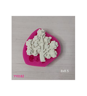 YY0182 Yonca Yapraklı Ağaç Silikon Kalıp