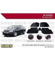 Volkswagen Jetta Havuzlu 3D Paspas Niken Siyah 2004-2010 Arası