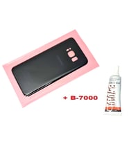 Tkgz Samsung Galaxy S8 Arka Pil Batarya Kapağı (CAM+B-7000) SİYAH
