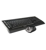 A4 TECH 9300F Kablosuz Q Trk V-Track Mouse Siyah Multimedya Klavye - Mouse Set