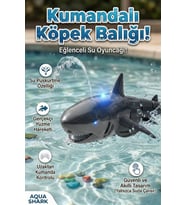 Uzaktan Kumandalı Suda Yüzen Su Püskürten Işıklı Şarjlı Oyuncak Köpek Balığı