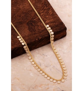 Taşlı Altın Kaplama Gümüş Choker Kolye 7946