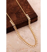 Taşlı Altın Kaplama Gümüş Choker Kolye 7946