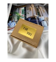 Gold For You Sticker Senin İçin Etiketi Yatay Sticker 6x4 Cm - (10 Adet)