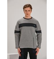 ALEXANDERGARDI FERMUAR DETAYLI SWEATSHİRT (E22-73600) (Gri)