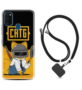Samsung M21 M22 M23 M30 M31S M32 Kılıf Boyun Askılı Silikon Cat G 1677