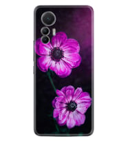 Xiaomi 12 Lite Kılıf Resimli Desenli Silikon Platinium Series Çiçekler 1869