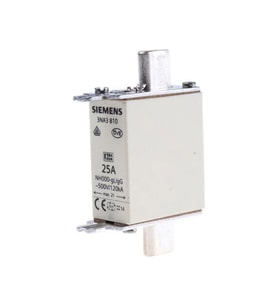 SIEMENS 3NA3810 Sigorta Buşonu NH Bıçaklı 25A Boy 000 (Beyaz)