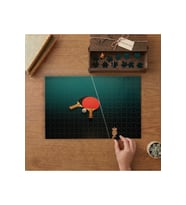 Masa Tenisi Tasarımı 240 parça Ahşap Puzzle Ahşap Kutuda MP00833