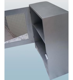 Hobi ADN 90354 Model Dekoratif Tezgah Telli Dolap Gümüş Gri Renk Ahşap MDF ElYapı