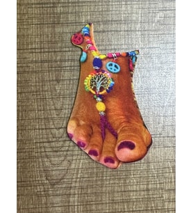 10X6 CM ETNİK HALHALLI AYAK ARMA YAMA DİKİŞ HOBİ AKSESUARI