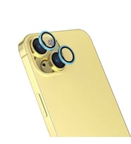 Apple iPhone 16 Plus Uyumlu Zore Safir CL-15 Parmak İzi Bırakmayan Anti-Reflective Kamera Lens Koruyucu (Açık Yeşil)