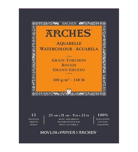 Arches Suluboya Defteri Hot Press Natural White 300 gr 23x31 cm 12 Sayfa 