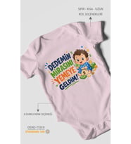 Dedemin mirasını yemeye geldim! Kısa Kollu Bebek Body %100 Pamuk