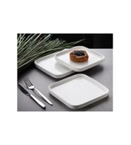 Gönül GNL 3470 Porselen Kare Tabak 6 Lı (Beyaz)
