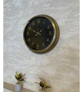 İhtişam Eskitme 40 Cm Metal Duvar Saati (Standart)