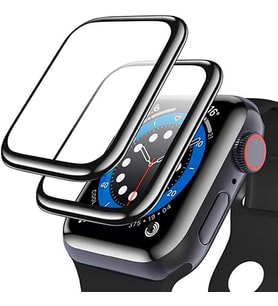 Apple Watch 7 41mm Saat Ekran Koruyucu Full Kaplayan PPMA Pet Serisi (Siyah)