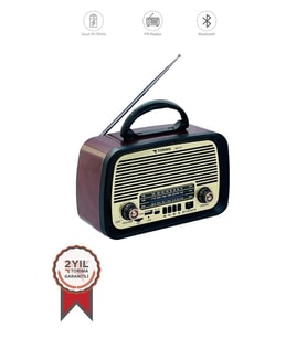 Torima Ns-01 Kahverengi Nostajik Radyo Bluetooth Hoparlör