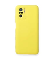 Xiaomi Redmi Note 10 Kılıf Nano İçi Kadife Silikon - Sarı