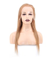 Düz Front Lace Gerçek Tül Peruk - Kumral - 60-65cm