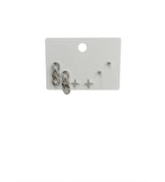 Zincir Detaylı Altılı Küpe - Kp00558