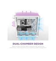 NZXT H9 FLOW 2025 CM-H92FW-01 Gaming Mid-Tower PC Kasası Beyaz