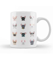 French Bulldog Emoji 01 Kupa Bardak Porselen