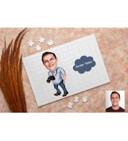Fotoğrafçı Karikatürlü Kişiye Özel Puzzle
