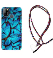 INFINIX Smart 4 5 6 Zero 8 S5 Pro Kılıf Boyun Asklı Rasta Silikon Owl 1351