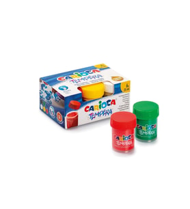 Carioca Tempera Suluboya Süper Yıkanabilir 6 Renk 25 ML Suluboya