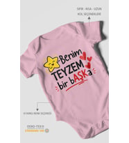 Benim teyzem bir başka! Kısa Kollu Bebek Body %100 Pamuk