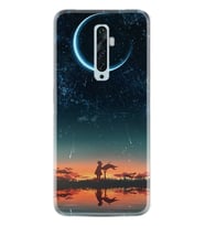 Oppo Reno 2Z 4 Lite 4 Pro 5 6 7 A31 Kılıf Desemli Silikon Ay ve Kız 1720