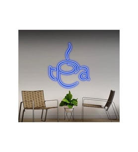 Tea Yazılı ve Şekilli Neon Tabela