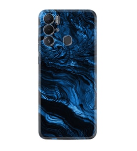 Tecno Pova Neo Kılıf Resimli Desenli Baskılı Silikon Blue MArble 1379