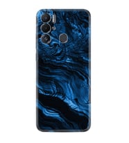 Tecno Pova Neo Kılıf Resimli Desenli Baskılı Silikon Blue MArble 1379