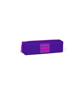 Coral High Sport Mor Pembe Tek Bölmeli Kalem Çantası 22337