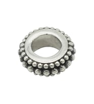 Nur Silver Sıralı Boncuk Model Yuvarlak Gümüş Charm NUR-BL00639