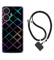 Realme C55 Kılıf Silikon Boyun Askılı İpli Desenli Silikon Şekiller 1681