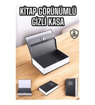 Mey İthalat® Gizli Kasa İngilizce Sözlüğü Kitap Görünümlü Anahtarlı Gizli Mini Çelik Kasa Kilitli