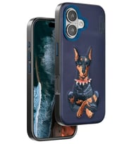 Iphone 16 Perma Desenli Kapak - Lacivert