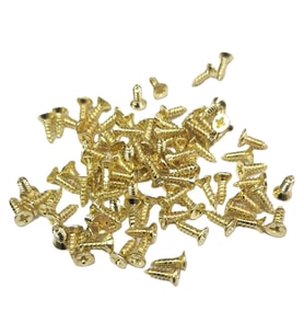 Sarı 1000 Adet Klips Vidası 2,2x6,5 mm YHB - Konik Başlı Kutu, Sandık, Ayak, Askı, Mini Vida
