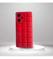 Xiaomi Poco F5 5G Uyumlu Silikon Madlen Case KIRMIZI