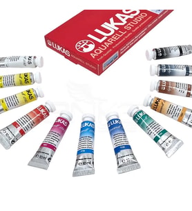 Lukas Sulu Boya Takımı Tüp 12 Renk 10ml 6104